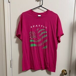 Gildan Vivid Pink Crewneck Tee